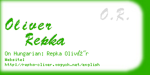 oliver repka business card